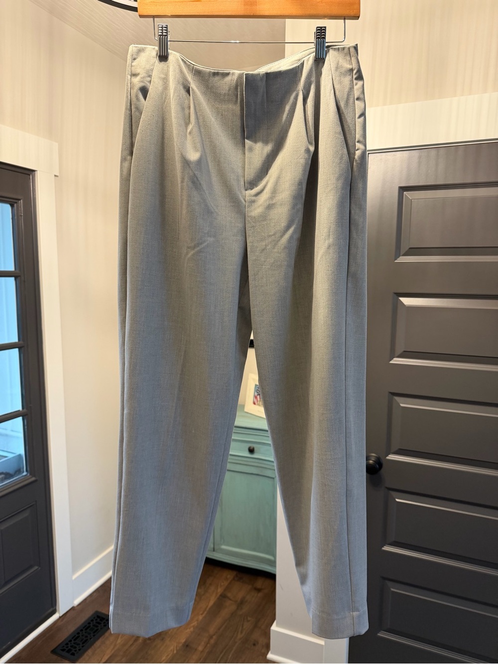 a new day Light Gray Pleated Men's Dress Pants